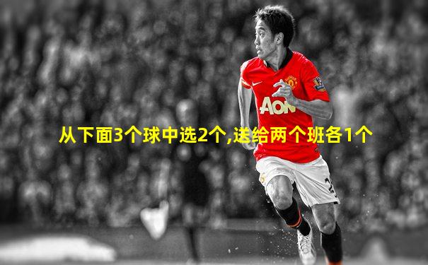 从下面3个球中选2个,送给两个班各1个