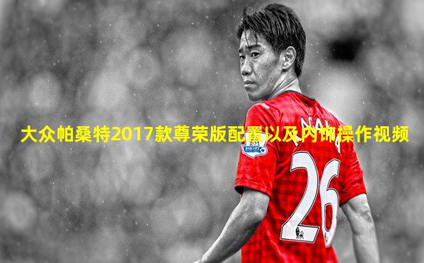 大众帕桑特2017款尊荣版配置以及内饰操作视频