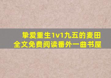 挚爱重生1v1九五的麦田全文免费阅读番外一曲书屋
